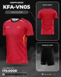  Bộ Quần Áo Bóng Đá KEEPFLY - Việt Nam Đỏ 