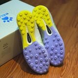 Giày Bóng Đá Cỏ Nhân Tạo Chính Hãng Kelme Flash 6.0.4 Bo Thun Trắng Đế Tím/Chuối TF - 8621ZX1406 