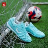  Giày Bóng Đá Trẻ Em Chính Hãng Wika TH10 Tuấn Hải KID Xanh Ngọc TF 
