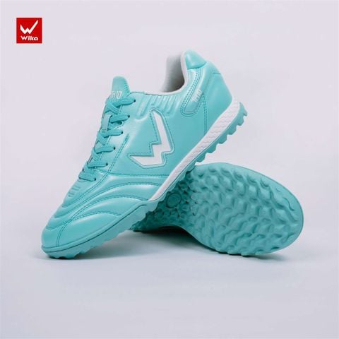  Giày Bóng Đá Trẻ Em Chính Hãng Wika TH10 Tuấn Hải KID Xanh Ngọc TF 