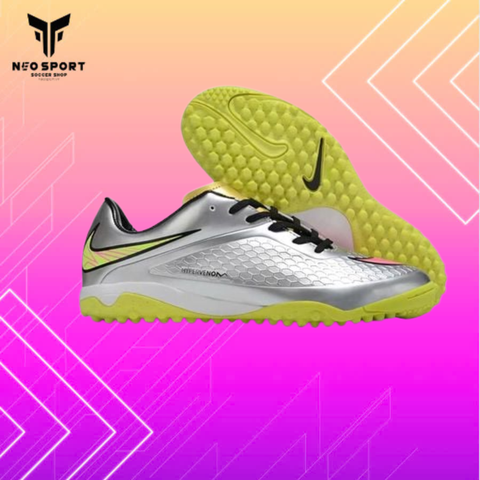  Giày Bóng Đá Cỏ Nhân Tạo Hypervenom Phelon Neymar Bạc Đế Chuối TF 