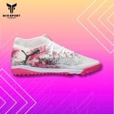  Giày Bóng Đá Cỏ Nhân Tạo Puma Future 8 Ultimate Cổ Cao Trắng/Hồng Hoa Anh Đào TF 