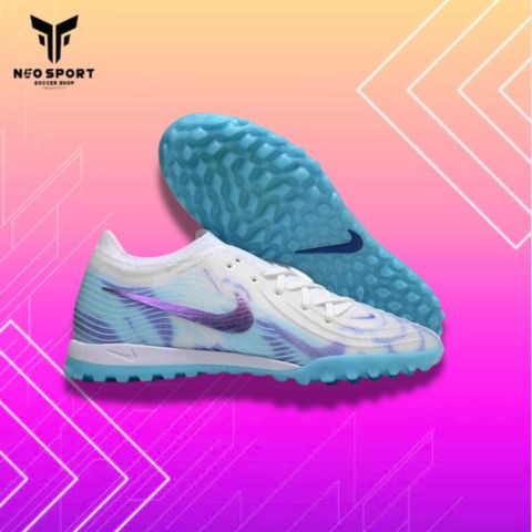 Giày Bóng Đá Cỏ Nhân Tạo Phantom GX2 Elite V1.2 Bo Thun Trắng/Xanh TF 