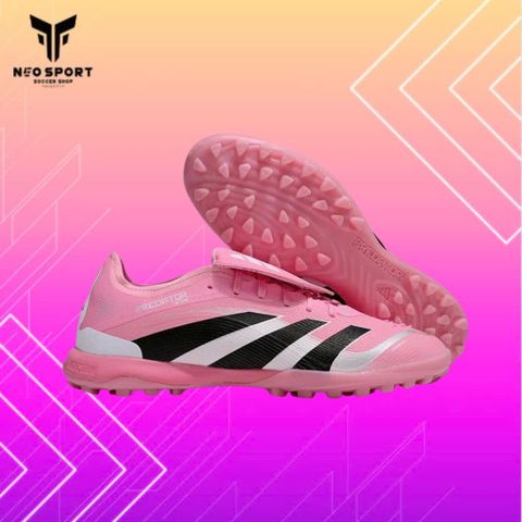  Giày Bóng Đá Cỏ Nhân Tạo Predator 25 League Lưỡi Gà Gập Hồng TF 