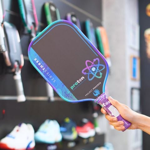  Vợt Pickleball Proton Series 3 Project Peacock Elongated Xanh Ngọc 15mm 