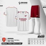  Bộ Quần Áo Bóng Đá STRIVEND - Arsenal Trắng 
