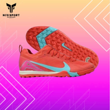  Giày Bóng Đá Cỏ Nhân Tạo Mercurial Vapor 16 Pro Bo Thun Mad Energy Đỏ/Hồng Logo Xanh TF 