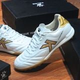  Giày Bóng Đá Cỏ Nhân Tạo Chính Hãng Kelme K-Fighting Trắng/Vàng Đồng TF - 8621ZX1474-123 