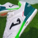  GIÀY BÓNG ĐÁ FUTSAL CHÍNH HÃNG JOMA TOP FLEX REBOUND IN 2632 - TRẮNG/XANH LÁ IC 
