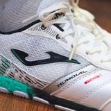  GIÀY BÓNG ĐÁ FUTSAL CHÍNH HÃNG JOMA MUNDIAL IN 2602 - TRẮNG GÓT XANH NGỌC IC 