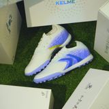 Giày Bóng Đá Cỏ Nhân Tạo Chính Hãng Kelme V-Mach 3.0.4 Bo Thun Trắng/Tím TF - 8621ZX1423 