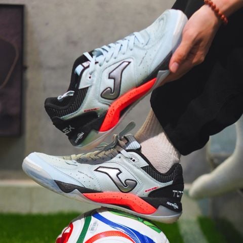  GIÀY BÓNG ĐÁ FUTSAL CHÍNH HÃNG JOMA TOP FLEX PLUS IN 2605 - XANH NGỌC NHẠT IC 