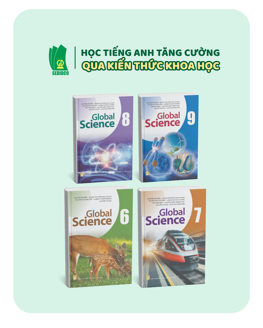  Sách tiếng Anh Global Science Trung học cơ sở (Theo Chương trình Giáo dục phổ thông 2018) 