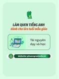  Bộ sách Làm quen tiếng Anh (Dành cho lứa tuổi Mẫu giáo) 