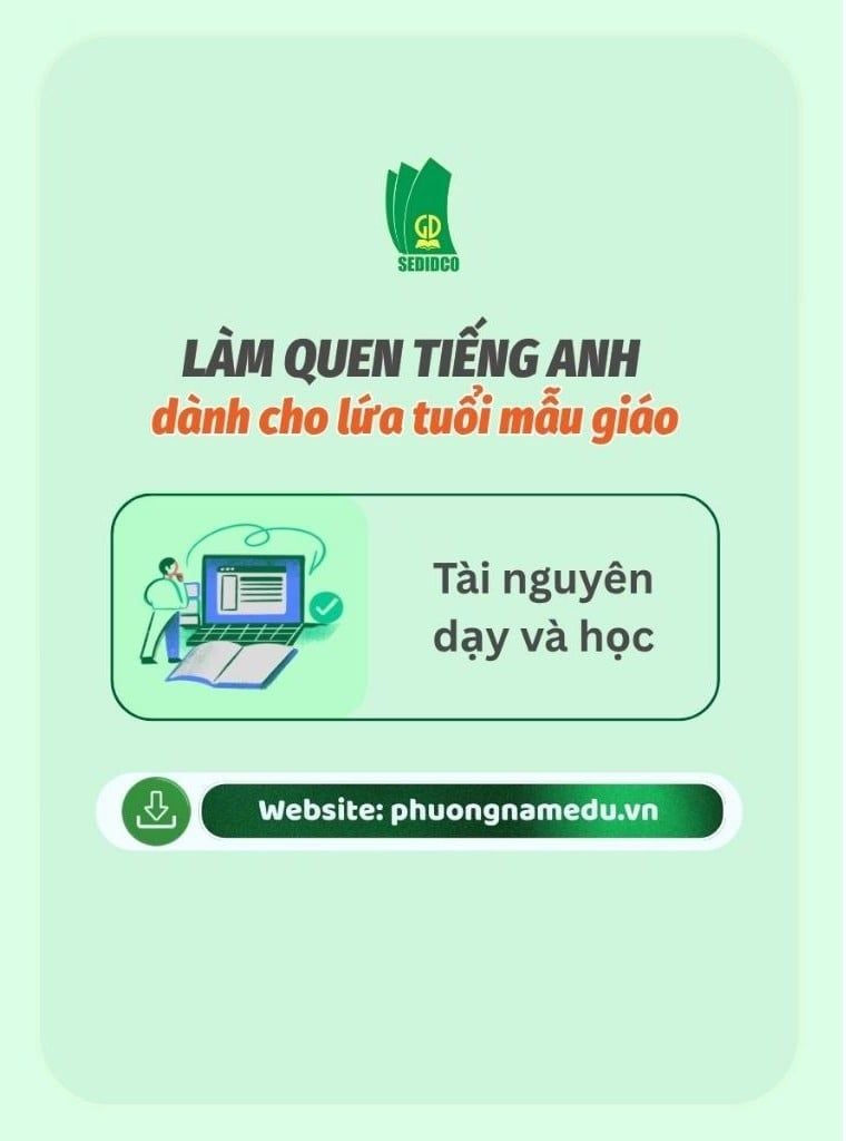  Bộ sách Làm quen tiếng Anh (Dành cho lứa tuổi Mẫu giáo) 