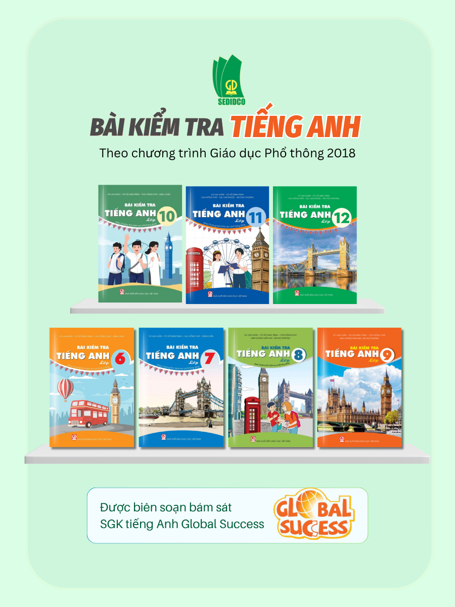  Bộ sách Bài kiểm tra tiếng Anh 