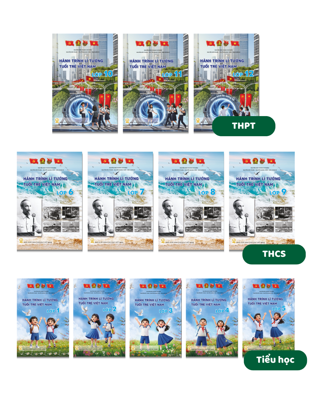  Bộ sách Hành trình lí tưởng tuổi trẻ Việt Nam cấp Tiểu học 