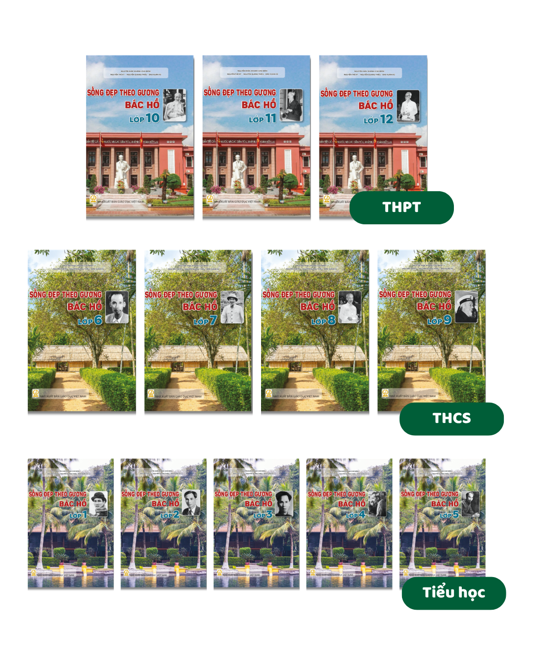 Bộ sách Sống đẹp theo gương Bác Hồ 
