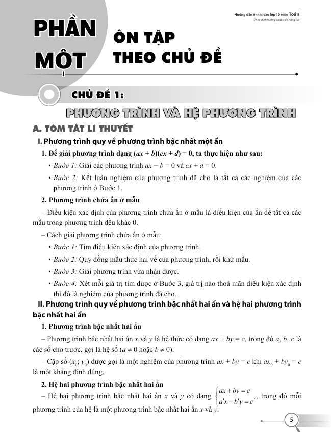  Hướng dẫn ôn thi vào lớp 10 (Theo định hướng phát triển năng lực) 