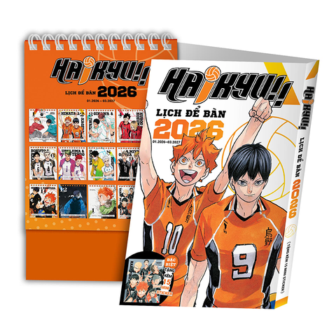 Lịch để bàn Haikyu!! 2026