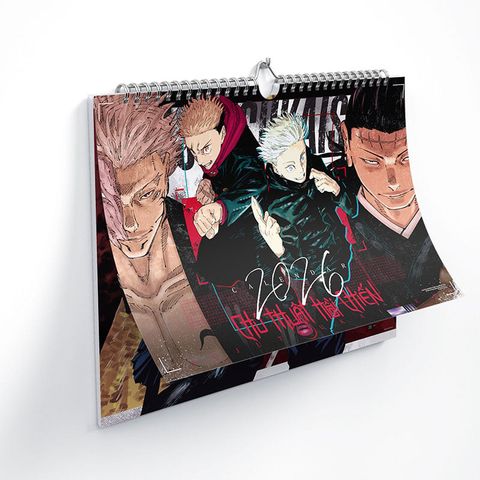 Lịch treo tường Chú thuật hồi chiến 2026