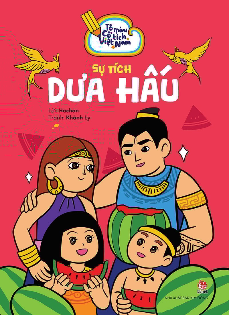 Tô màu cổ tích Việt Nam - Sự tích dưa hấu