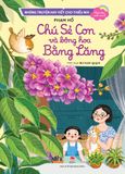 Chú sẻ con và bông hoa bằng lăng