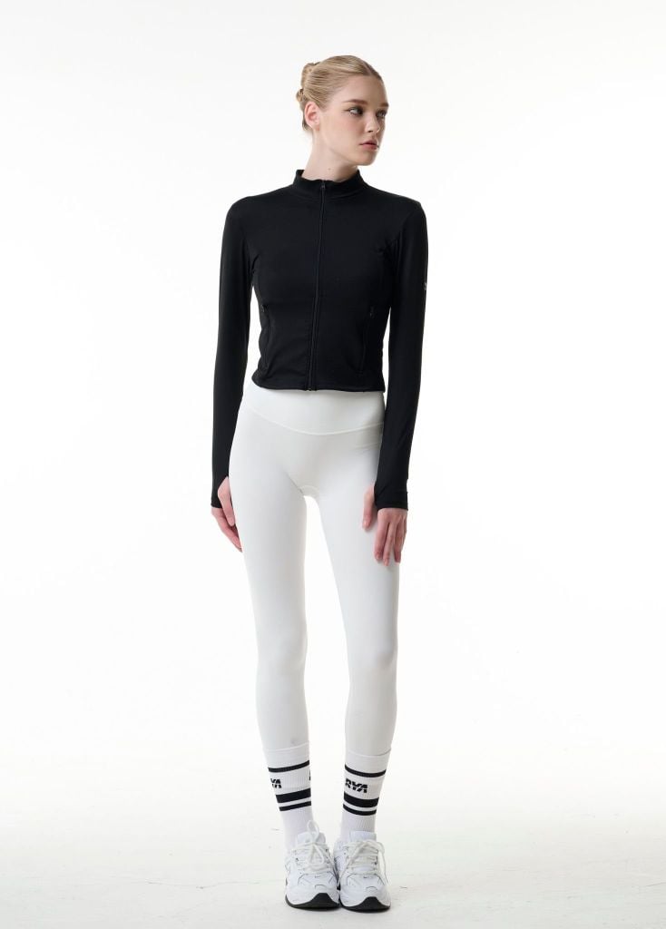 Áo khoác tay dài AMY ZIPPER JACKET Black