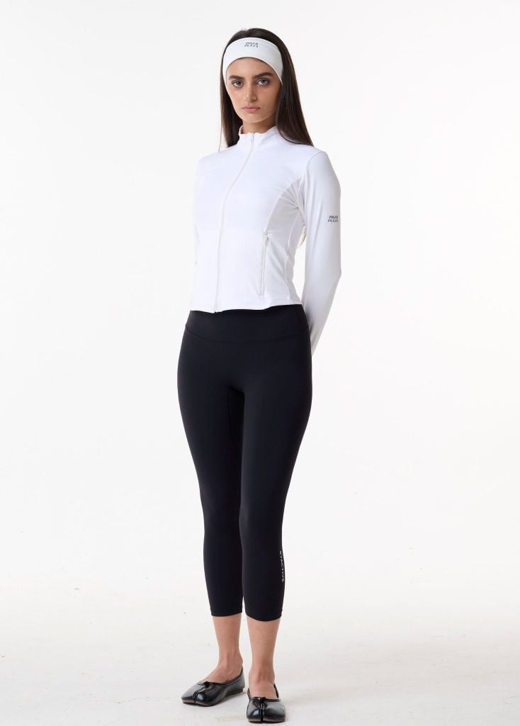 Áo khoác tay dài AMY ZIPPER JACKET White