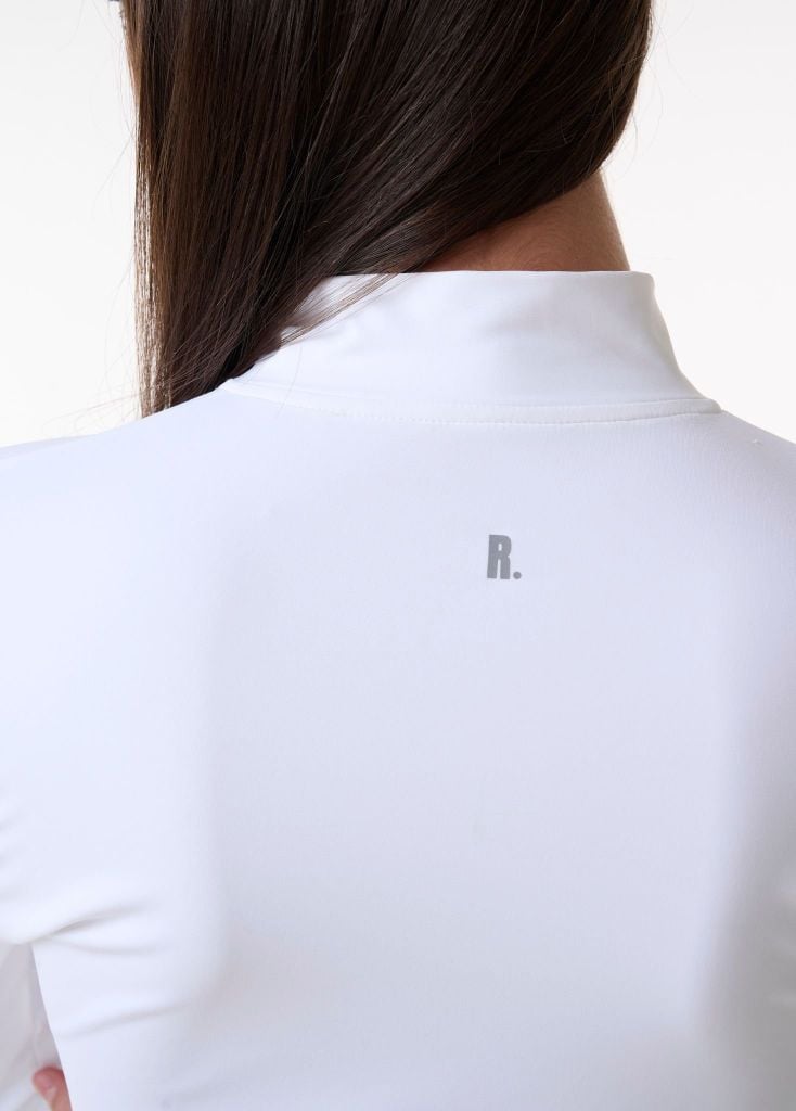 Áo khoác tay dài AMY ZIPPER JACKET White