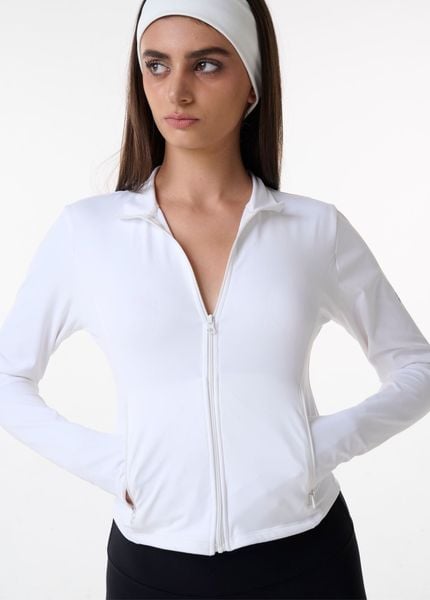  Áo khoác tay dài AMY ZIPPER JACKET White 