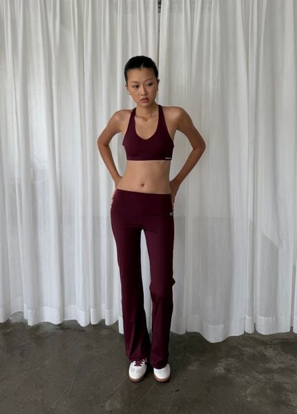  Quần ROXY STRAIGHT PANTS Dark Cherry 