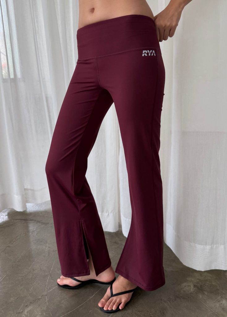 Quần ROXY STRAIGHT PANTS Dark Cherry