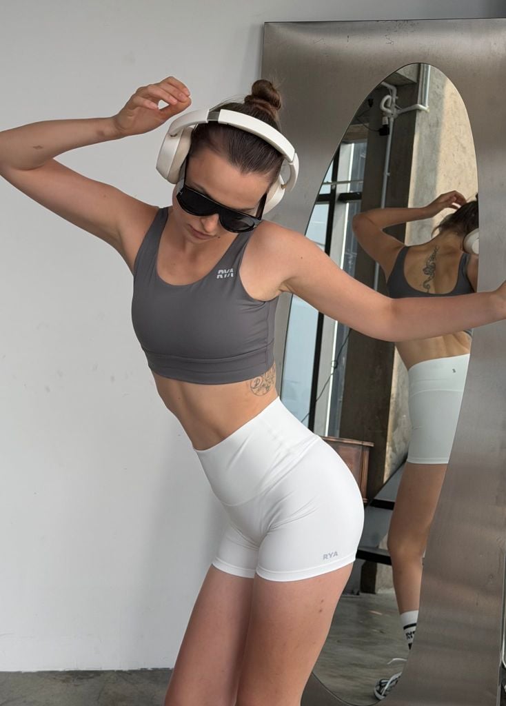 Áo POWER SPORTBRA Steel Grey