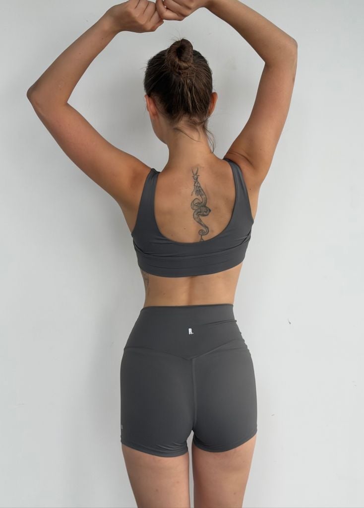 Quần SHORT BIKER Steel Grey