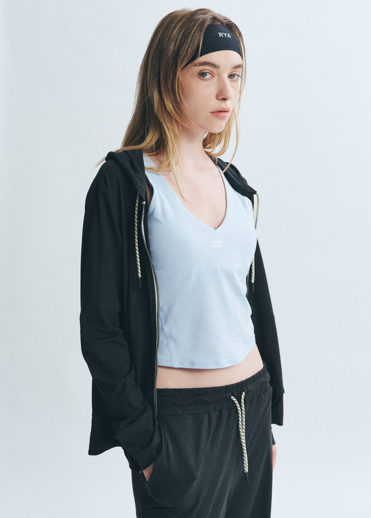 Áo khoác PremRELIEF SUNNY FULL-ZIP HOODIE Heather Black