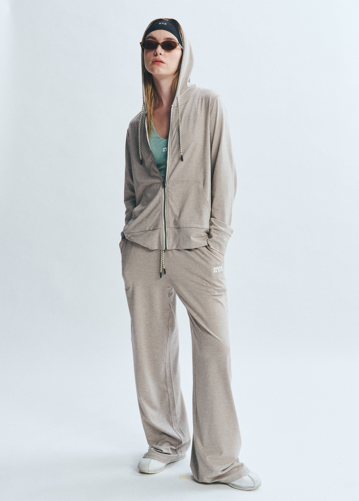 Áo khoác PremRELIEF SUNNY FULL-ZIP HOODIE Heather Taupe