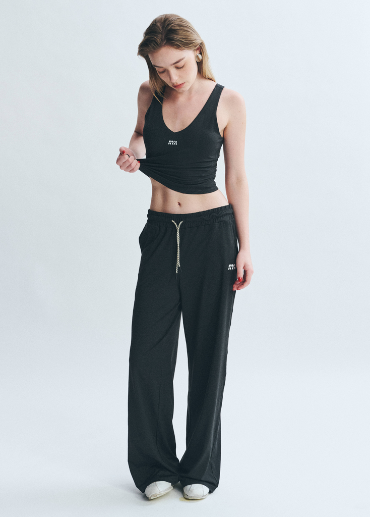 Quần PremRELIEF SUNDAY ON THE GO WIDE LEG PANTS Heather Black