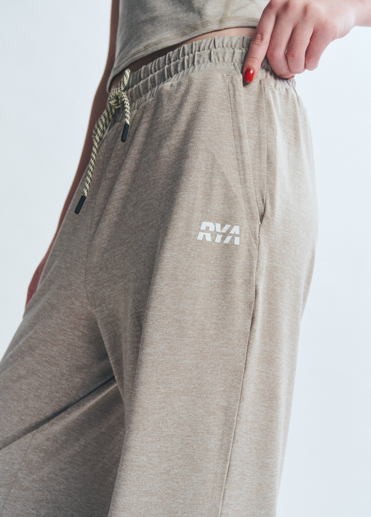 Quần PremRELIEF SUNDAY ON THE GO WIDE LEG PANTS Heather Taupe