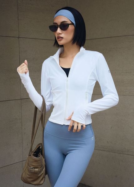  Áo khoác tay dài AMY ZIPPER JACKET White 