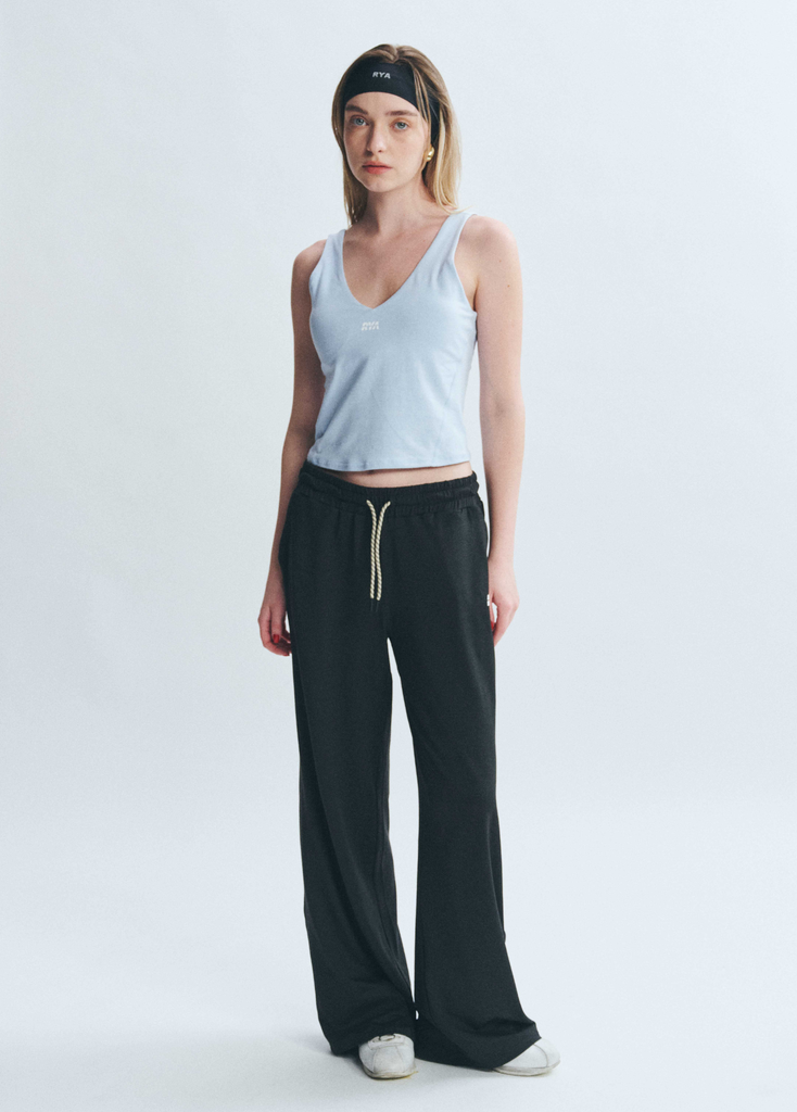 Quần PremRELIEF SUNDAY ON THE GO WIDE LEG PANTS Heather Black