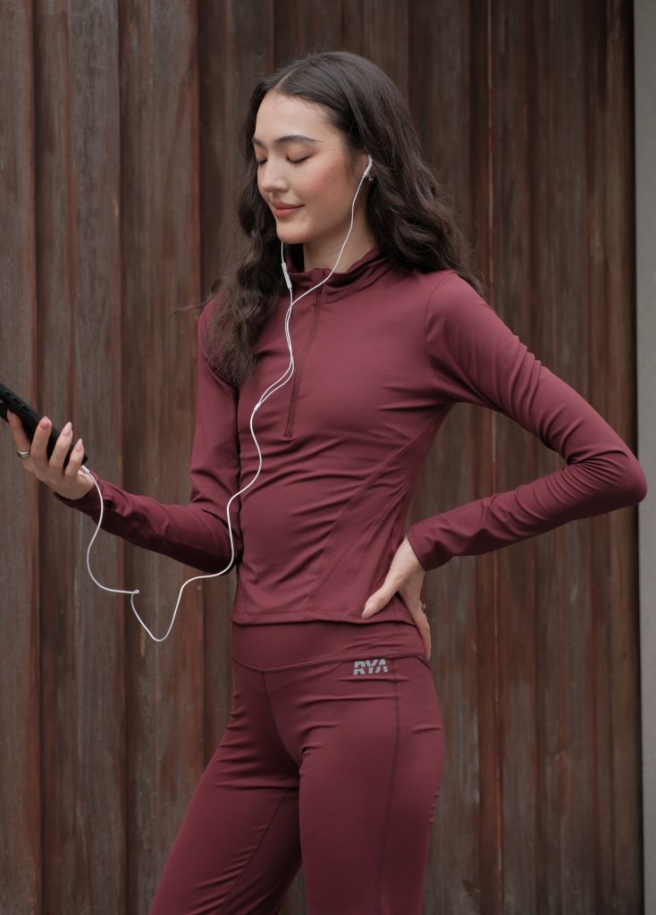 Áo tay dài ZIPPER LONGSLEEVES Dark Cherry