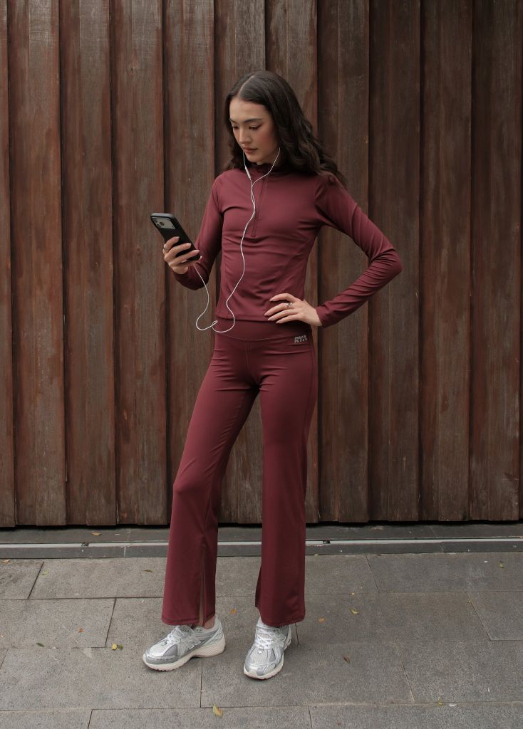 Áo tay dài ZIPPER LONGSLEEVES Dark Cherry