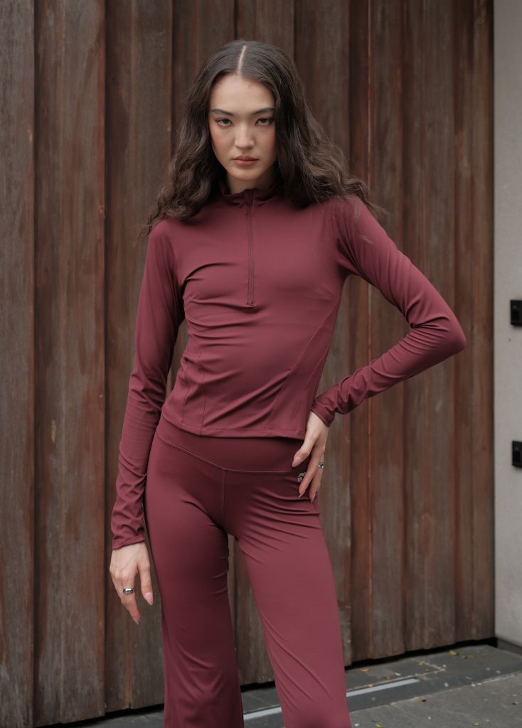 Áo tay dài ZIPPER LONGSLEEVES Dark Cherry
