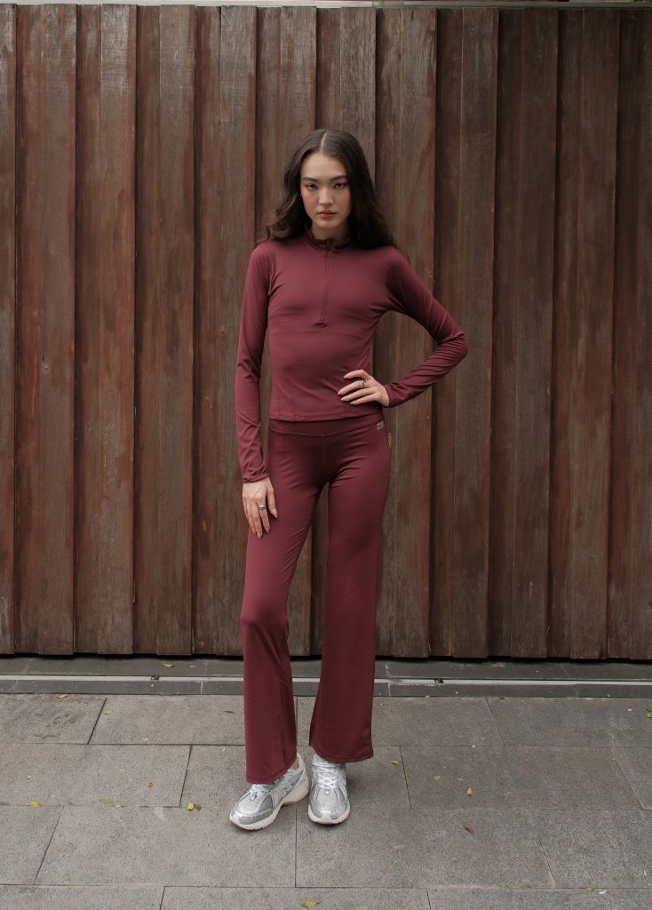 Áo tay dài ZIPPER LONGSLEEVES Dark Cherry