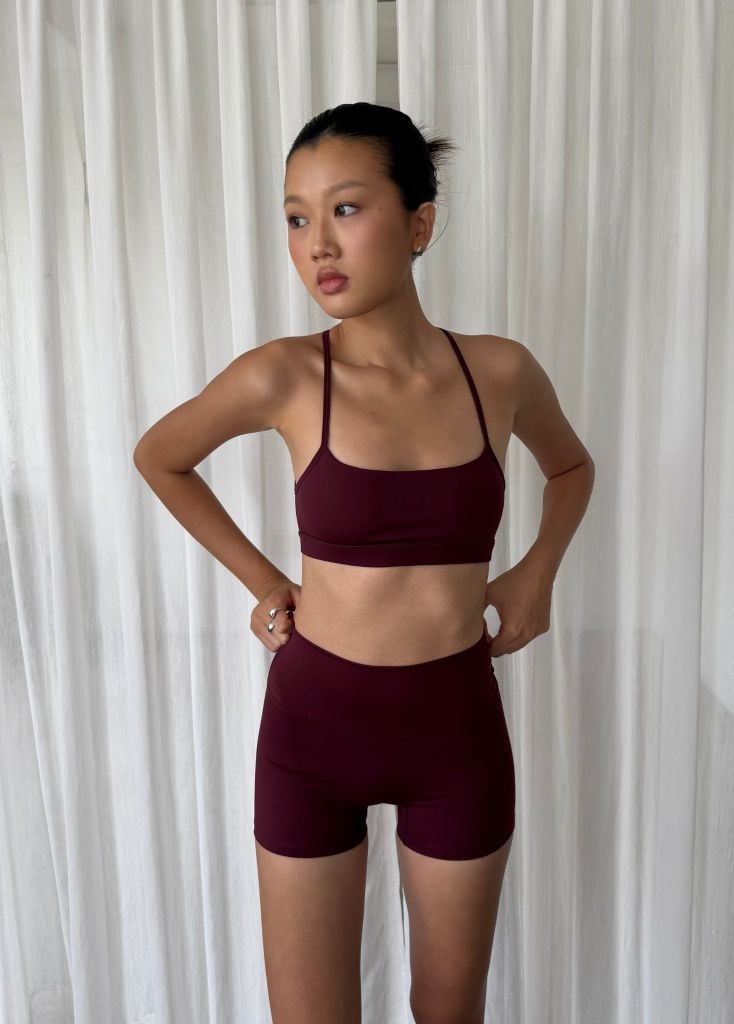 Áo CROSSBACK SPORTBRA Dark Cherry
