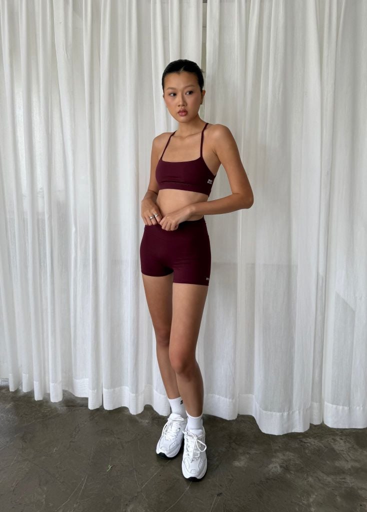 Áo CROSSBACK SPORTBRA Dark Cherry