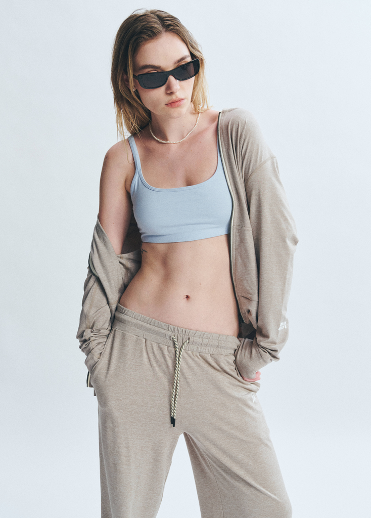 Áo khoác PremRELIEF SUNNY FULL-ZIP HOODIE Heather Taupe
