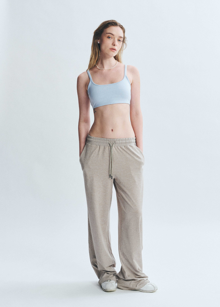 Quần PremRELIEF SUNDAY ON THE GO WIDE LEG PANTS Heather Taupe