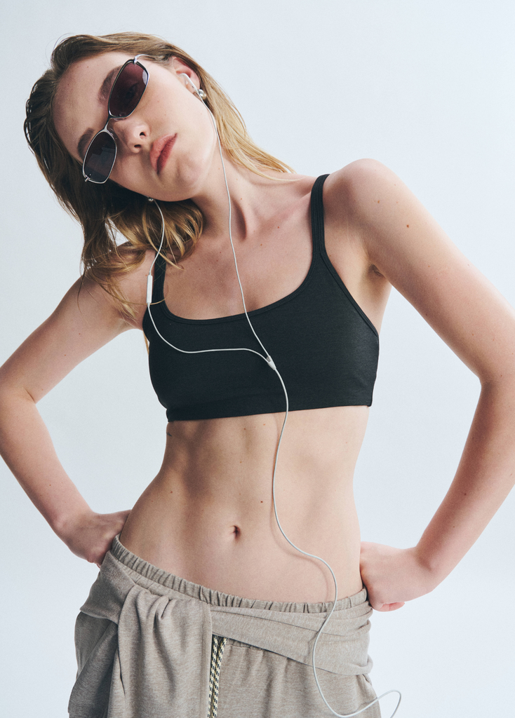 Áo PremRELIEF FLEX SPORTBRA Heather Black